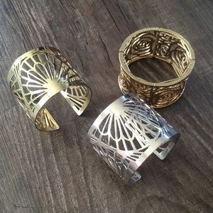 4/$15 Set of 3 Cuff Bracelets